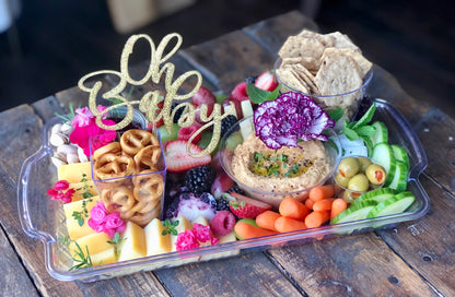 Vegetarian Graze platter with fruit, veggies, select cheeses, spreads and crackers