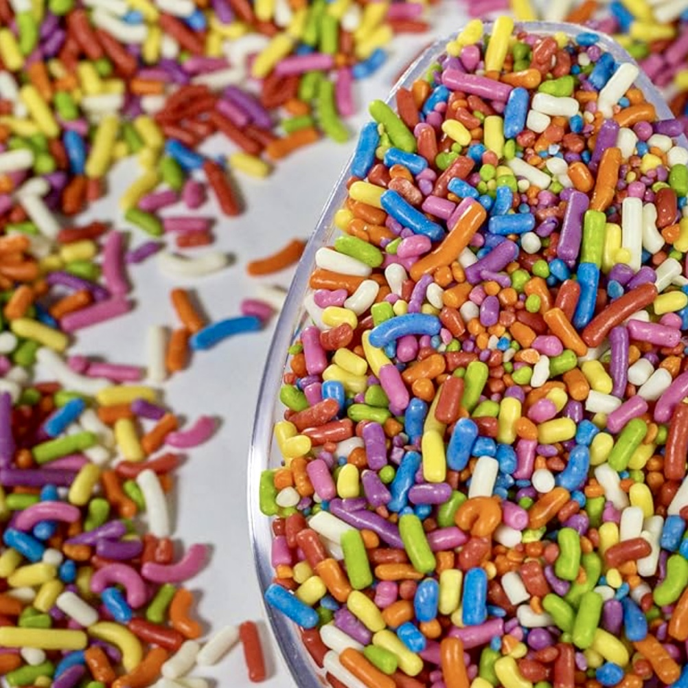 Shortbread Cookies - Dye-Free Rainbow Sprinkles